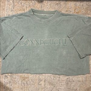 vintage Connecticut cropped tshirt